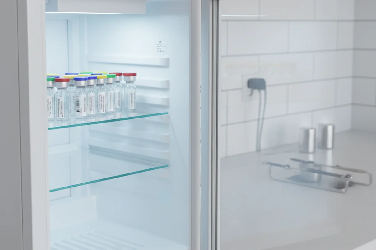 Peptide storage in refrigerator